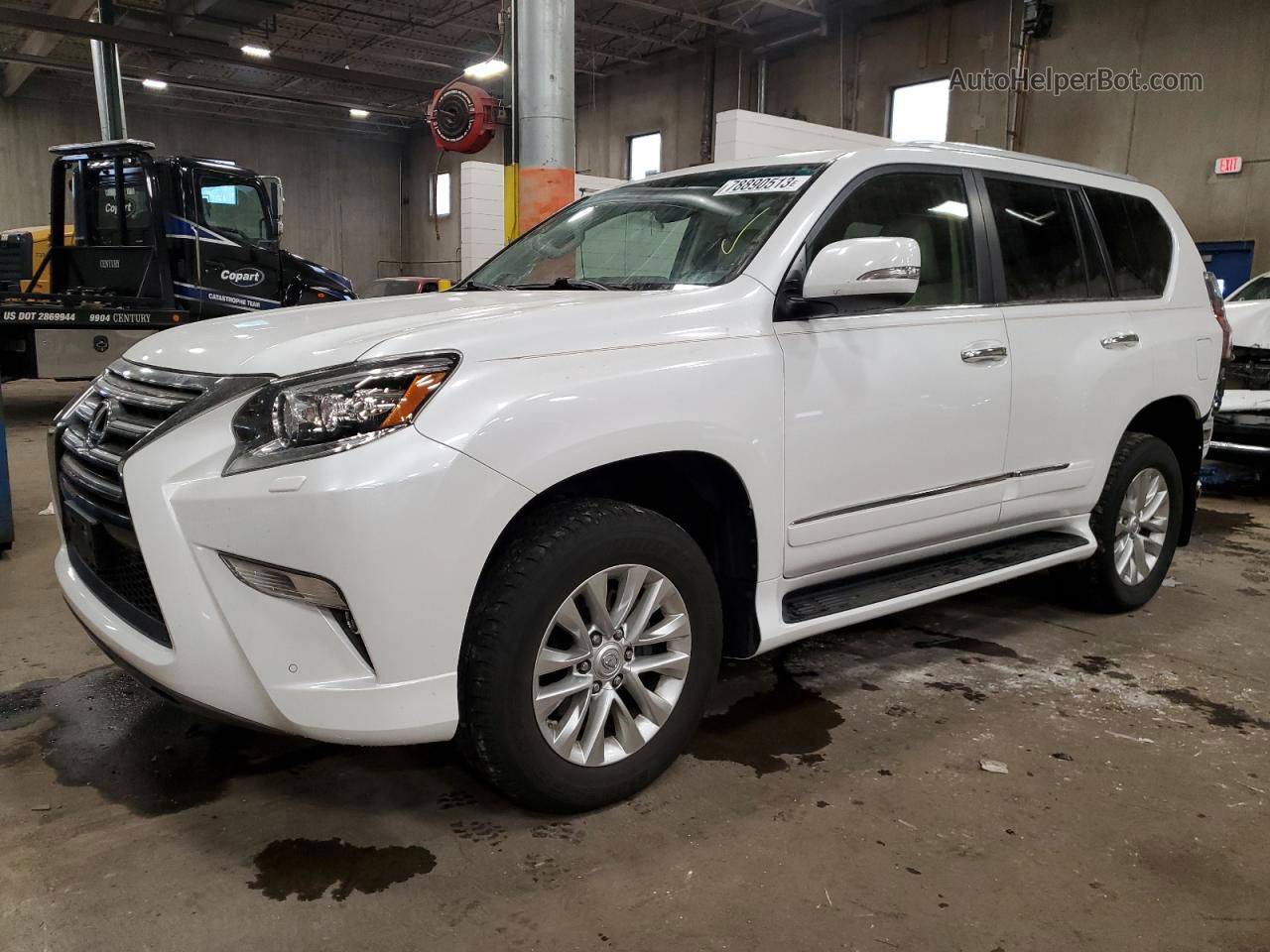 2015 Lexus Gx 460 White vin: JTJBM7FX8F5114136