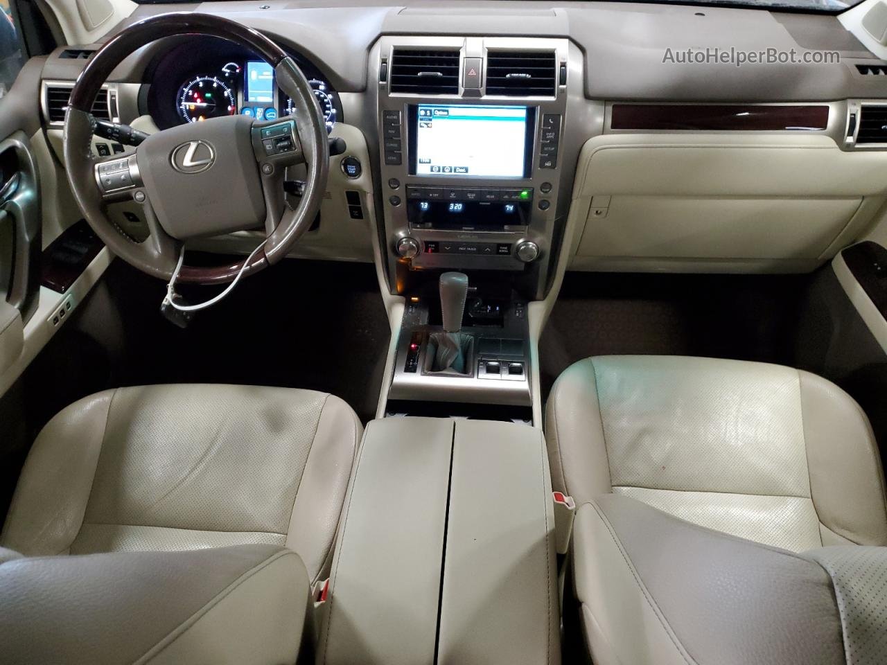 2015 Lexus Gx 460 White vin: JTJBM7FX8F5114136