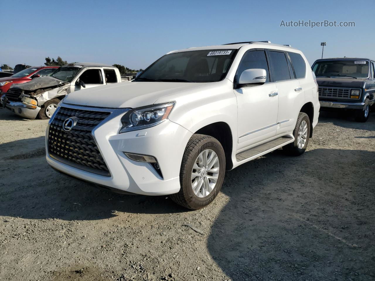 2017 Lexus Gx 460 White vin: JTJBM7FX8H5174517