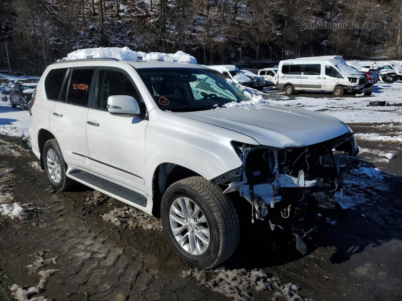 2017 Lexus Gx 460 White vin: JTJBM7FX8H5158267