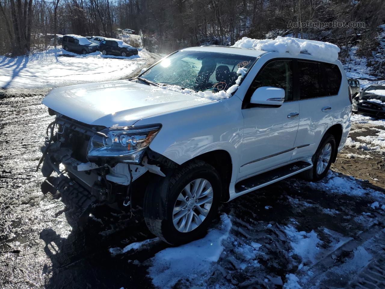 2017 Lexus Gx 460 White vin: JTJBM7FX8H5158267