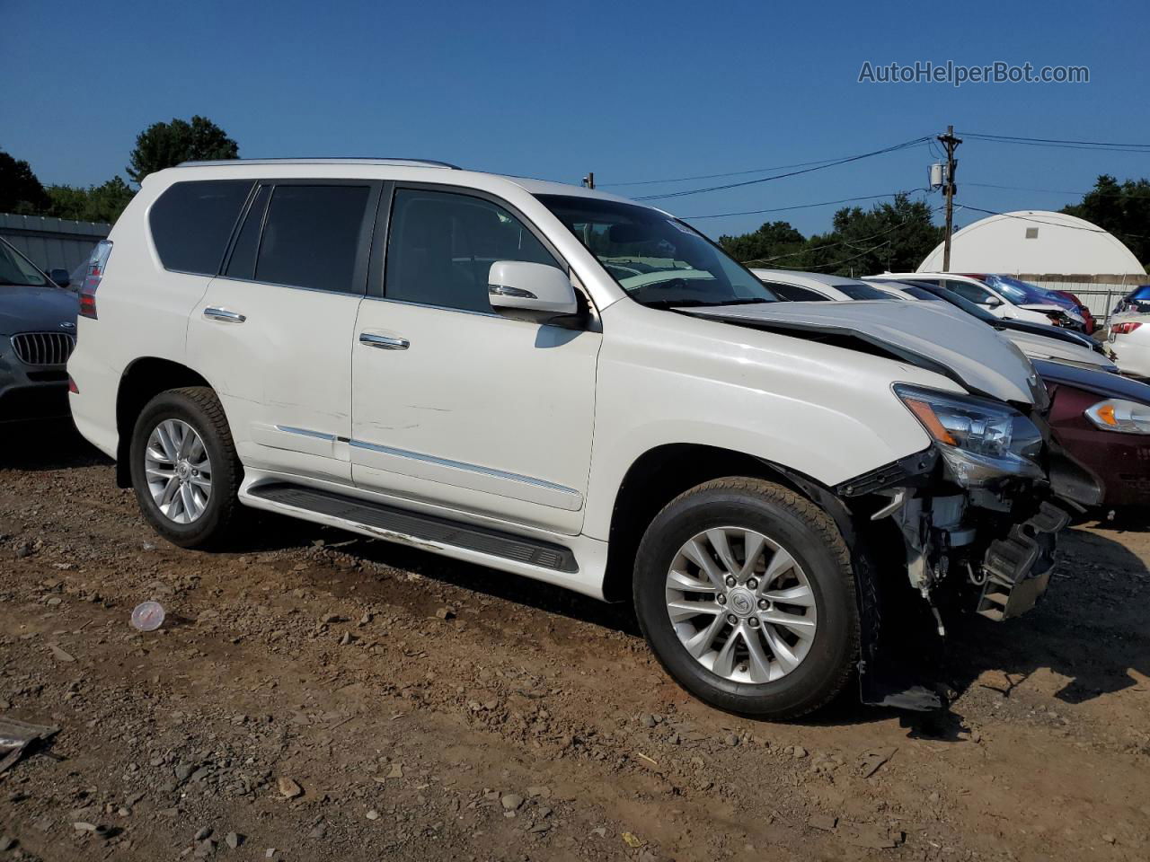 2017 Lexus Gx 460 White vin: JTJBM7FX8H5160133