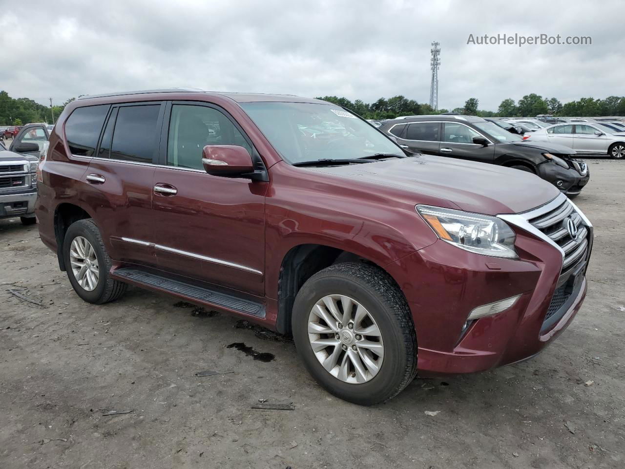 2015 Lexus Gx 460 Burgundy vin: JTJBM7FX9F5098688