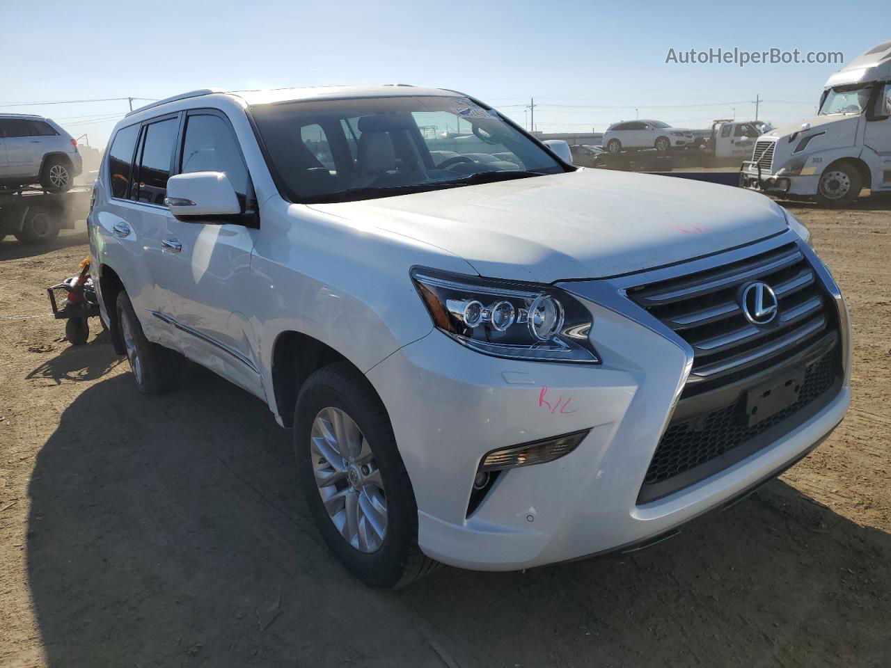 2015 Lexus Gx 460 White vin: JTJBM7FX9F5101010