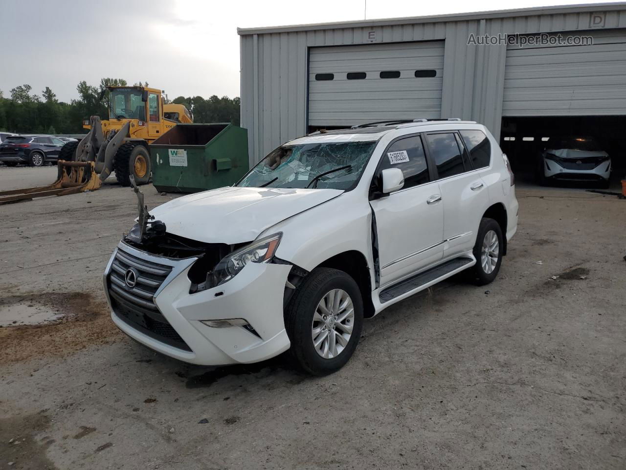 2015 Lexus Gx 460 White vin: JTJBM7FX9F5104098