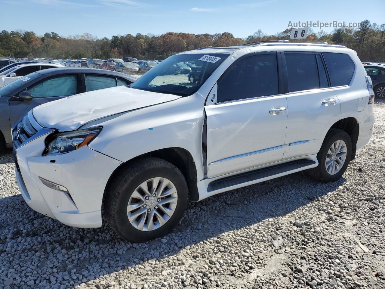 2015 Lexus Gx 460 White vin: JTJBM7FX9F5104098