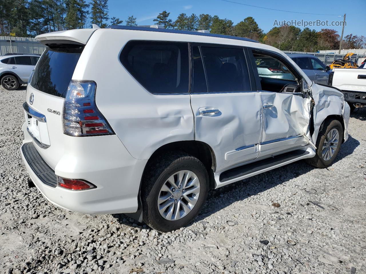 2015 Lexus Gx 460 White vin: JTJBM7FX9F5104098