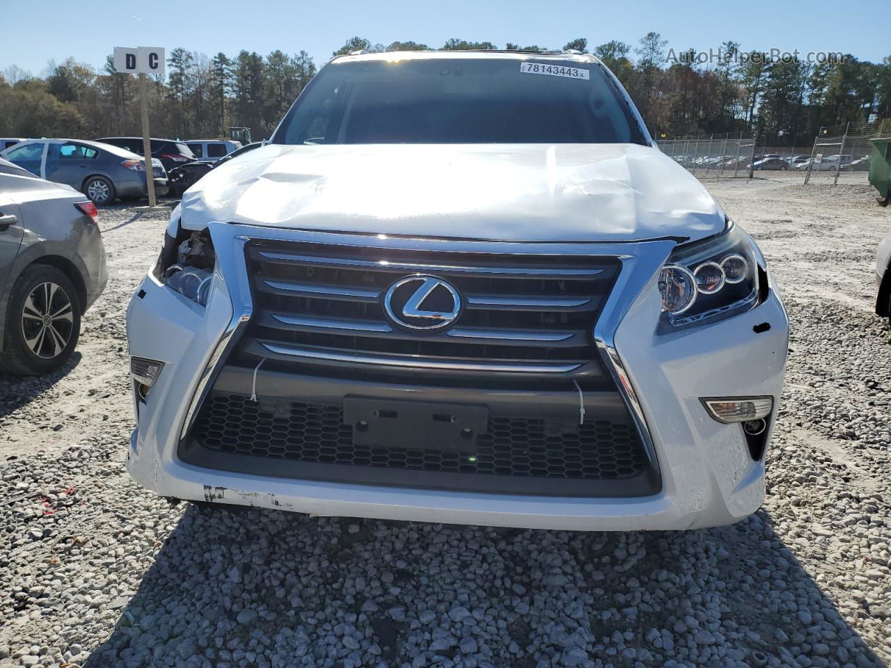 2015 Lexus Gx 460 White vin: JTJBM7FX9F5104098