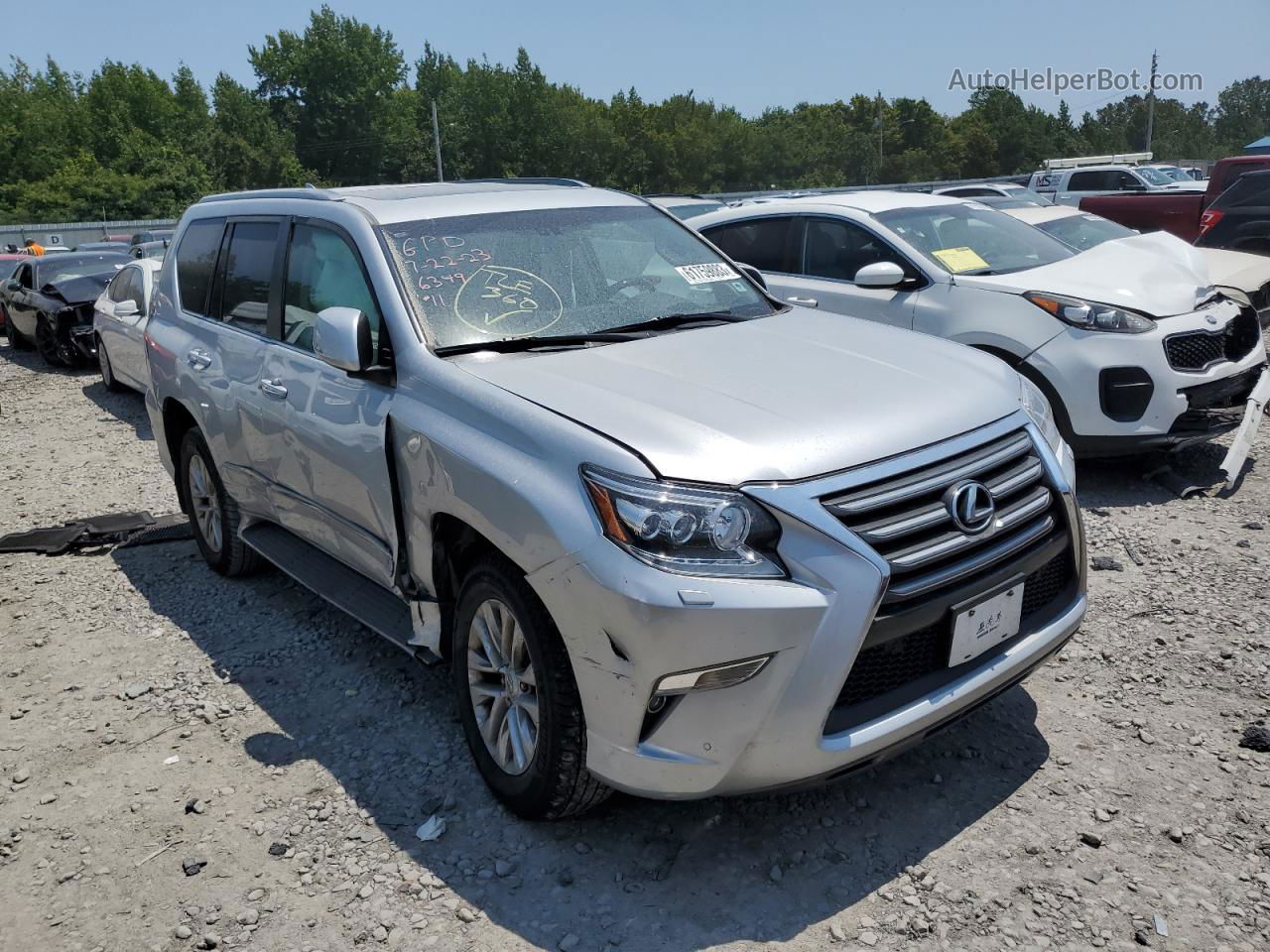 2017 Lexus Gx 460 Silver vin: JTJBM7FX9H5162358