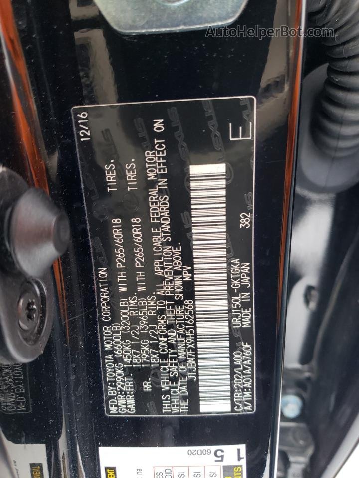2017 Lexus Gx 460 Черный vin: JTJBM7FX9H5162568