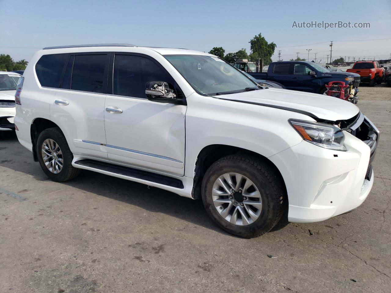 2017 Lexus Gx 460 White vin: JTJBM7FX9H5174266