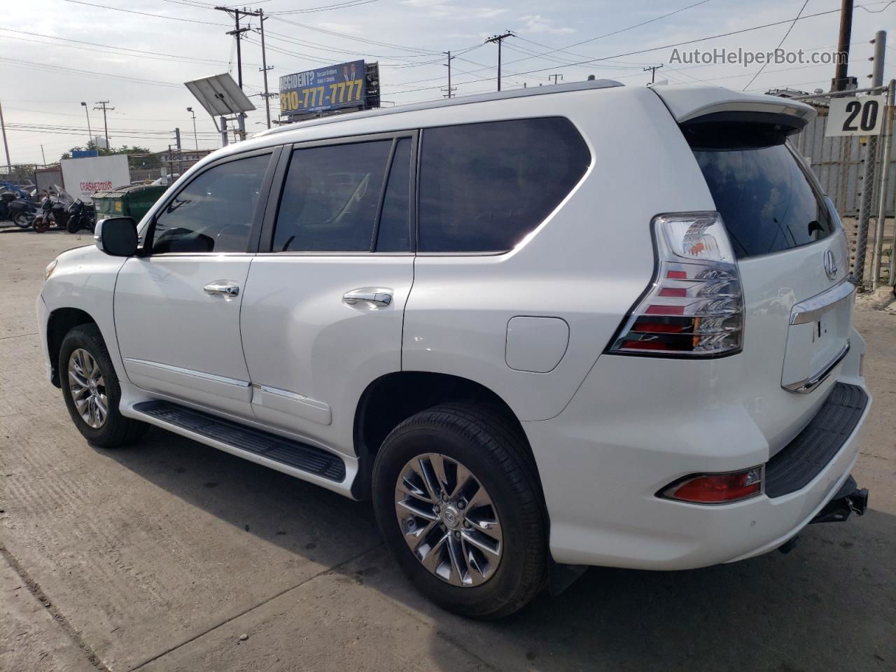 2017 Lexus Gx 460 White vin: JTJBM7FX9H5174266