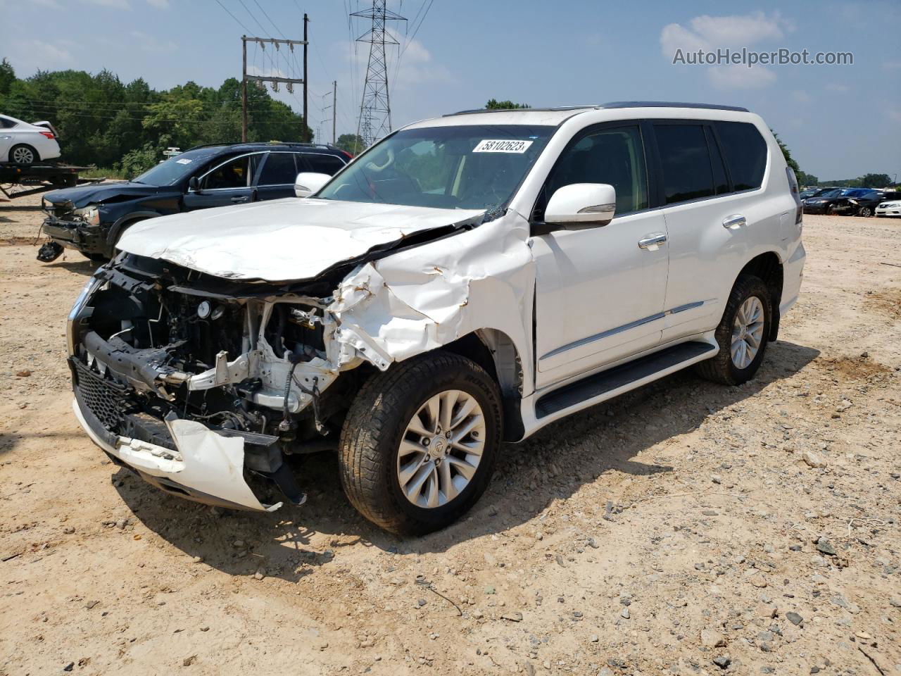 2017 Lexus Gx 460 White vin: JTJBM7FX9H5181007