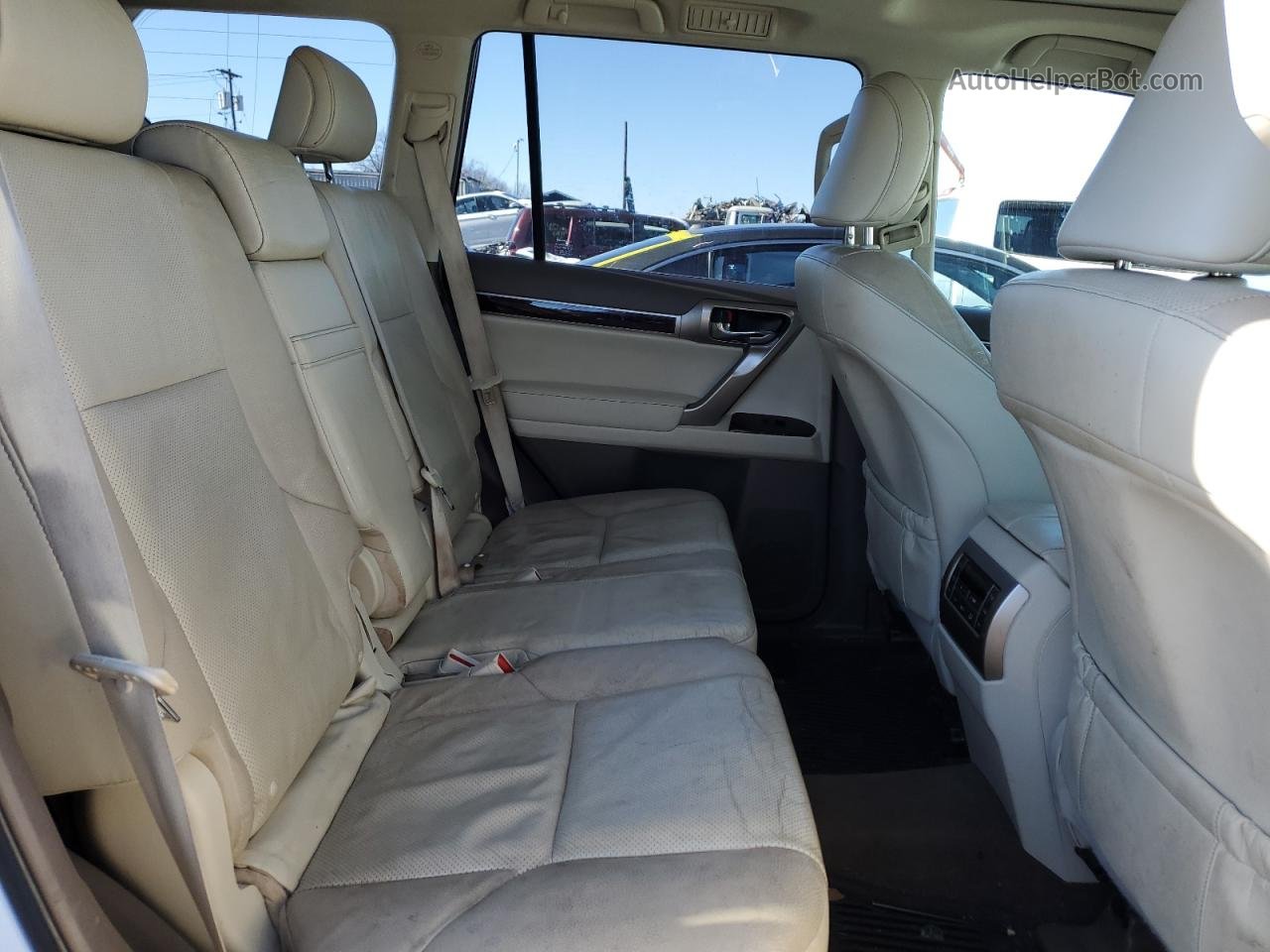 2015 Lexus Gx 460 White vin: JTJBM7FXXF5102540
