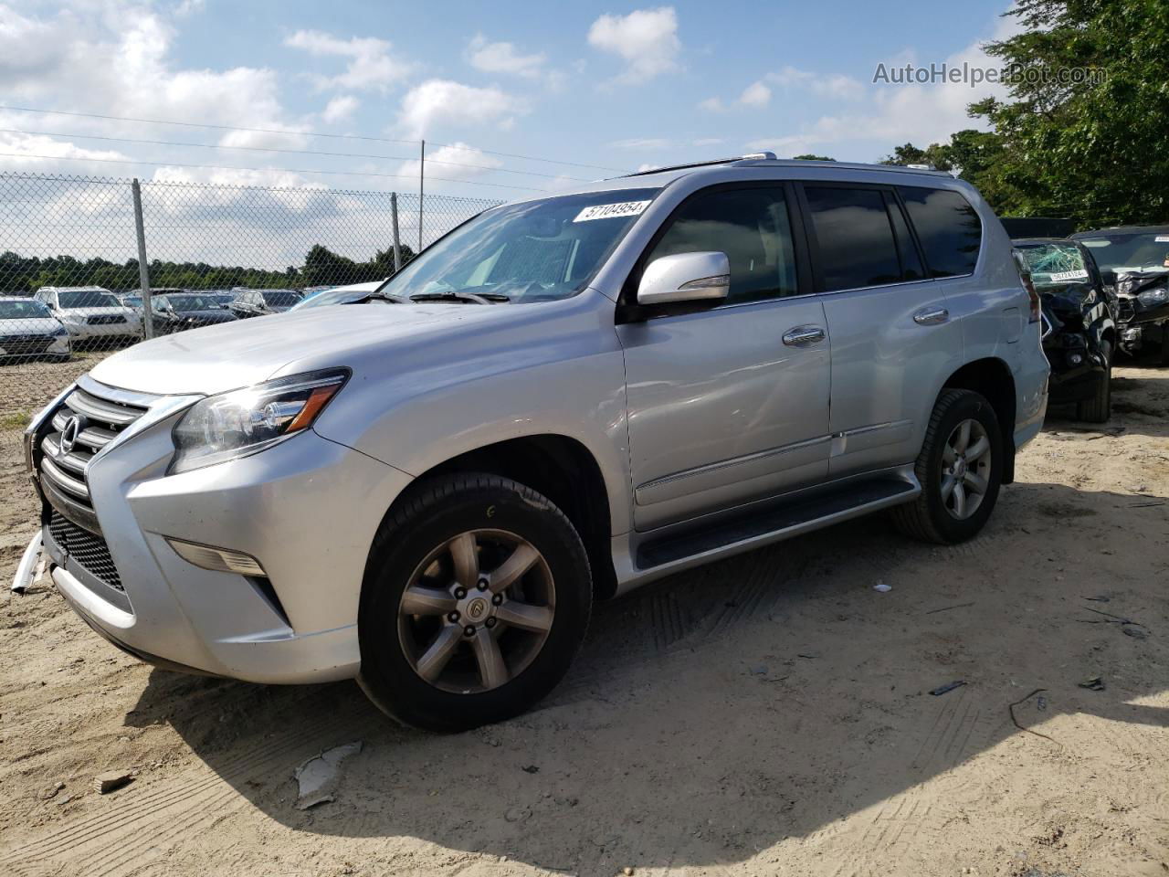 2015 Lexus Gx 460 Silver vin: JTJBM7FXXF5103364