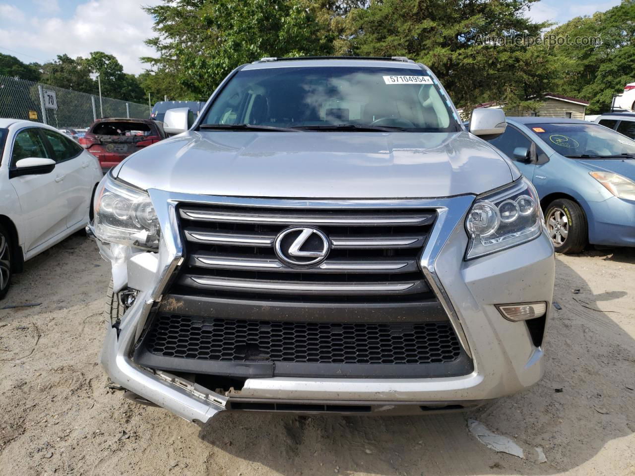 2015 Lexus Gx 460 Silver vin: JTJBM7FXXF5103364