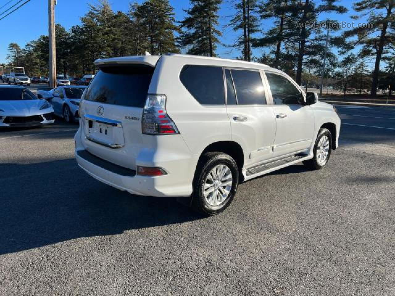 2015 Lexus Gx 460 White vin: JTJBM7FXXF5114865