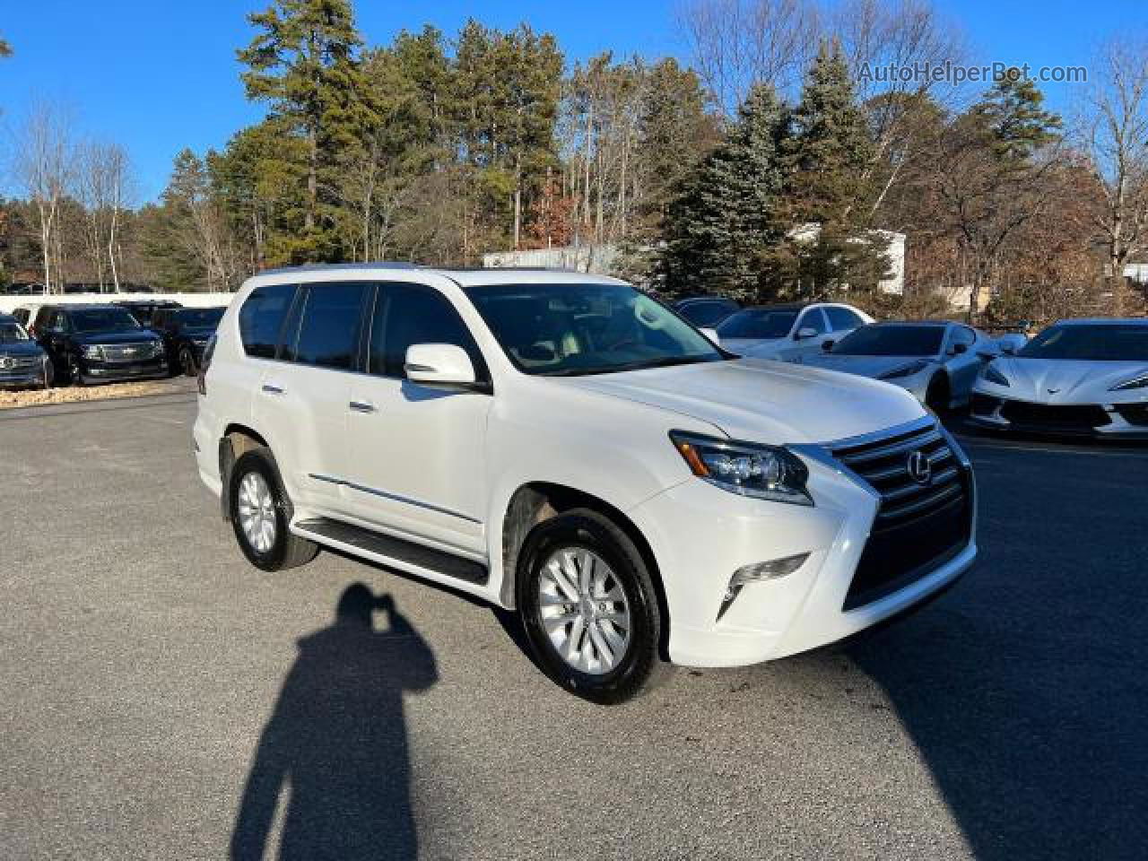 2015 Lexus Gx 460 White vin: JTJBM7FXXF5114865