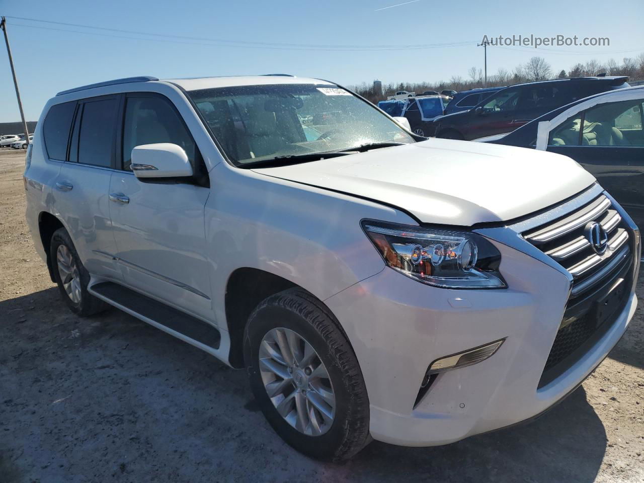 2015 Lexus Gx 460 White vin: JTJBM7FXXF5120519