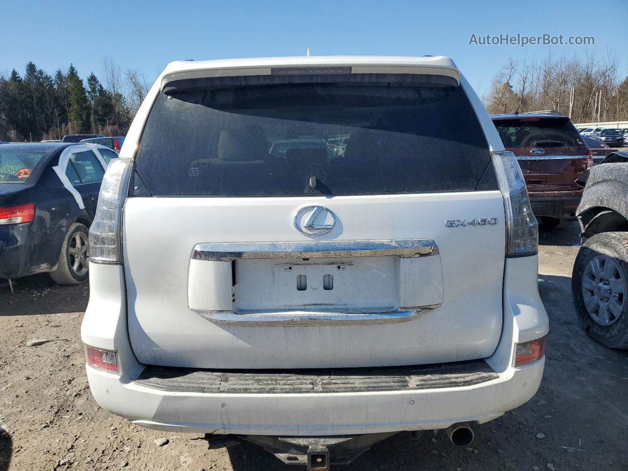 2015 Lexus Gx 460 White vin: JTJBM7FXXF5120519