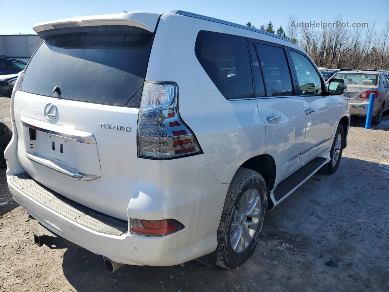 2015 Lexus Gx 460 White vin: JTJBM7FXXF5120519