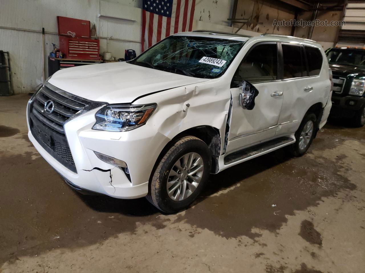 2017 Lexus Gx 460 White vin: JTJBM7FXXH5169691