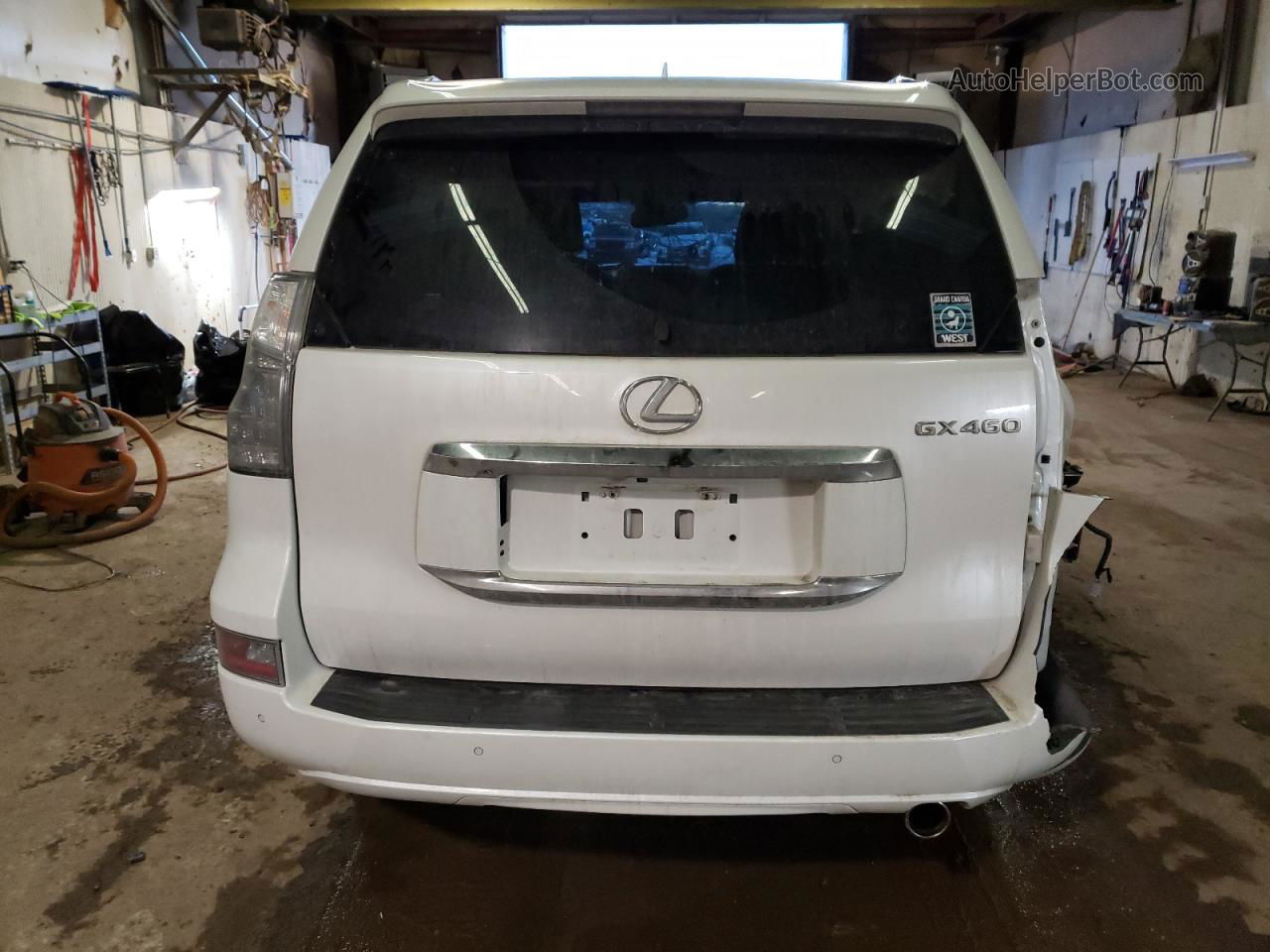 2017 Lexus Gx 460 White vin: JTJBM7FXXH5169691