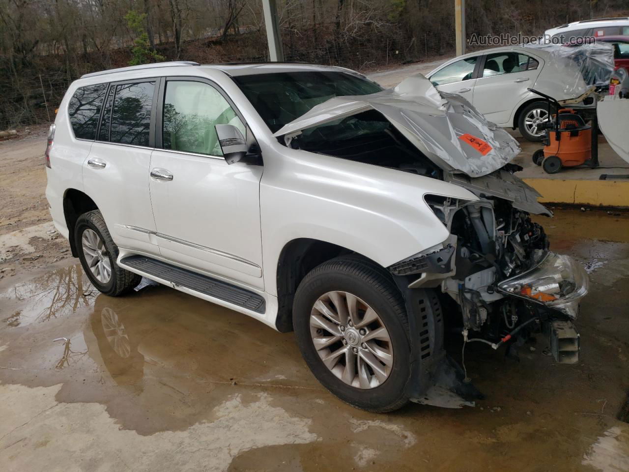 2017 Lexus Gx 460 White vin: JTJBM7FXXH5171439