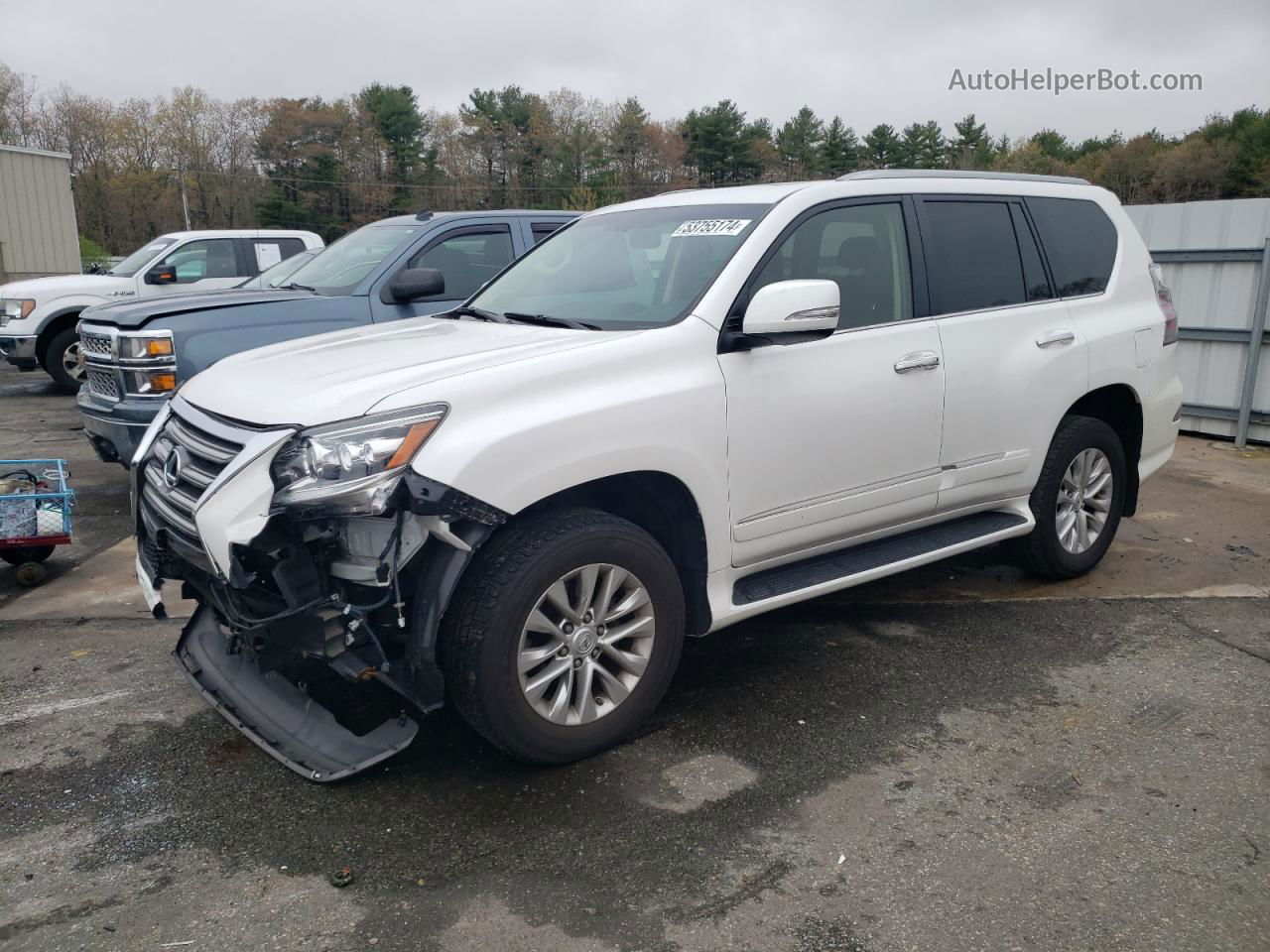 2017 Lexus Gx 460 White vin: JTJBM7FXXH5173045