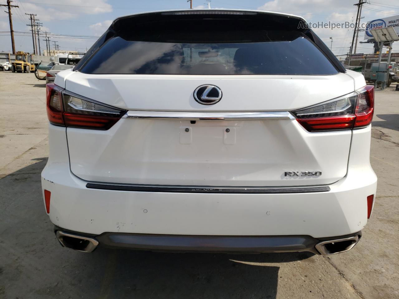 2016 Lexus Rx 350 Белый vin: JTJBZMCA3G2011726