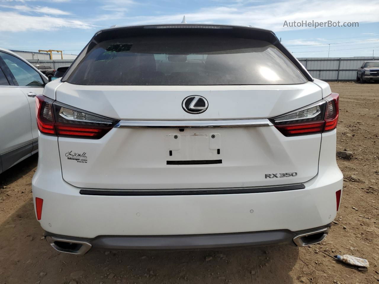 2016 Lexus Rx 350 Белый vin: JTJBZMCA8G2010040