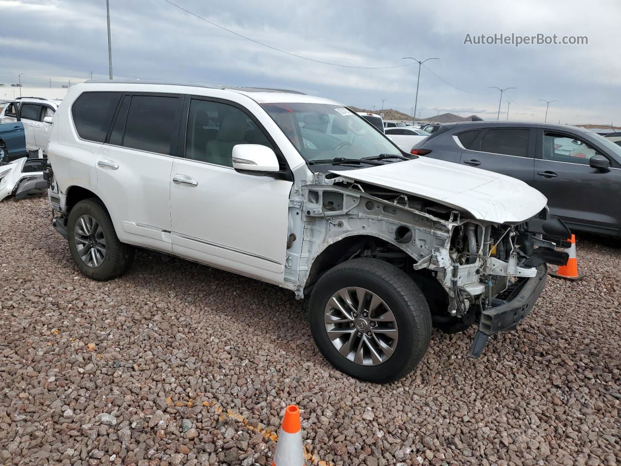 2015 Lexus Gx 460 Premium White vin: JTJJM7FX0F5114384