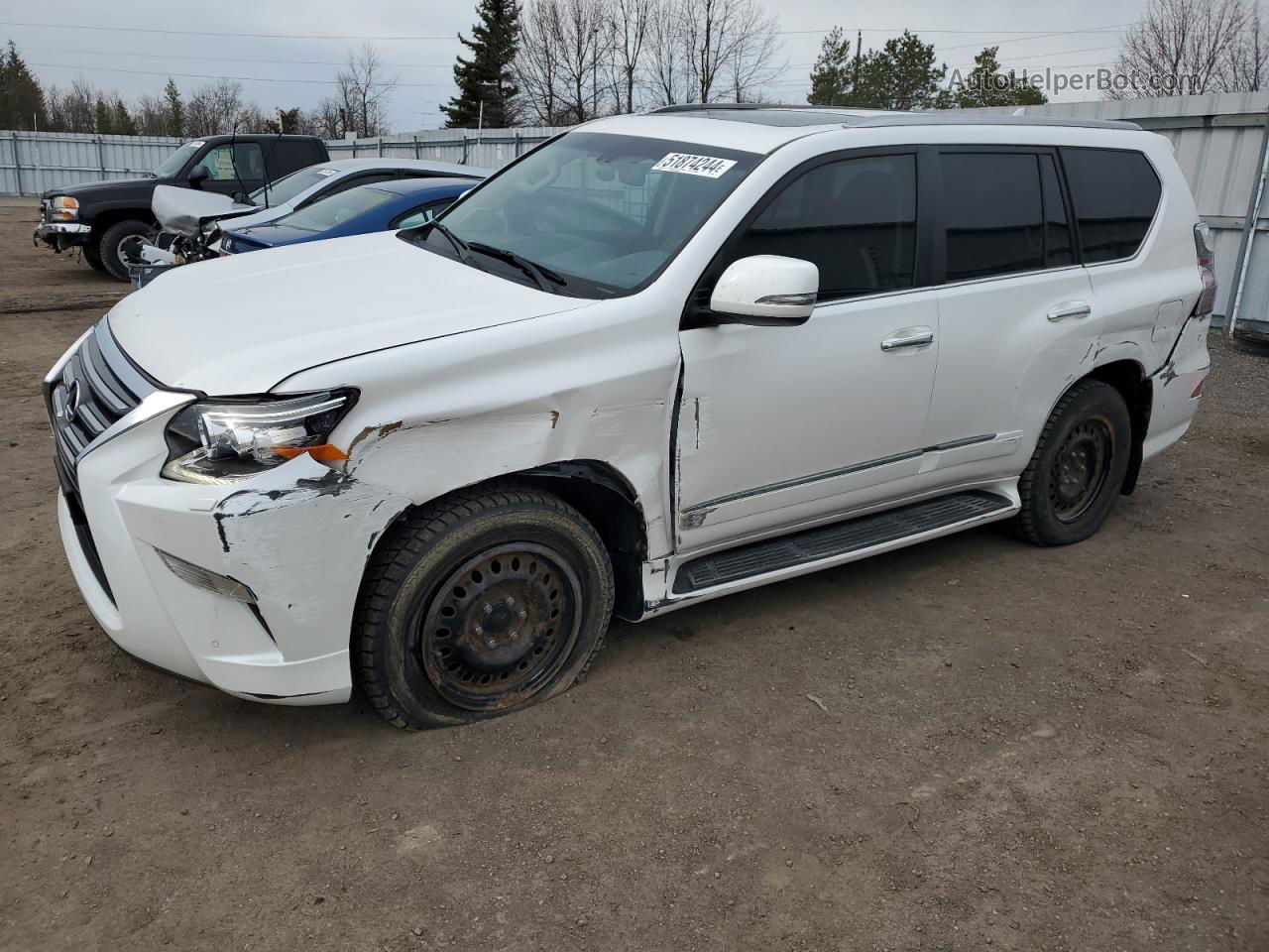 2015 Lexus Gx 460 Premium White vin: JTJJM7FX9F5120328