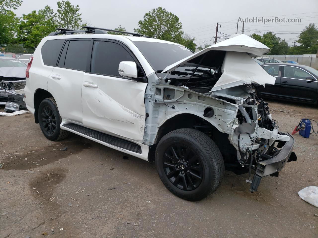 2022 Lexus Gx 460 White vin: JTJKM7BX8N5320349