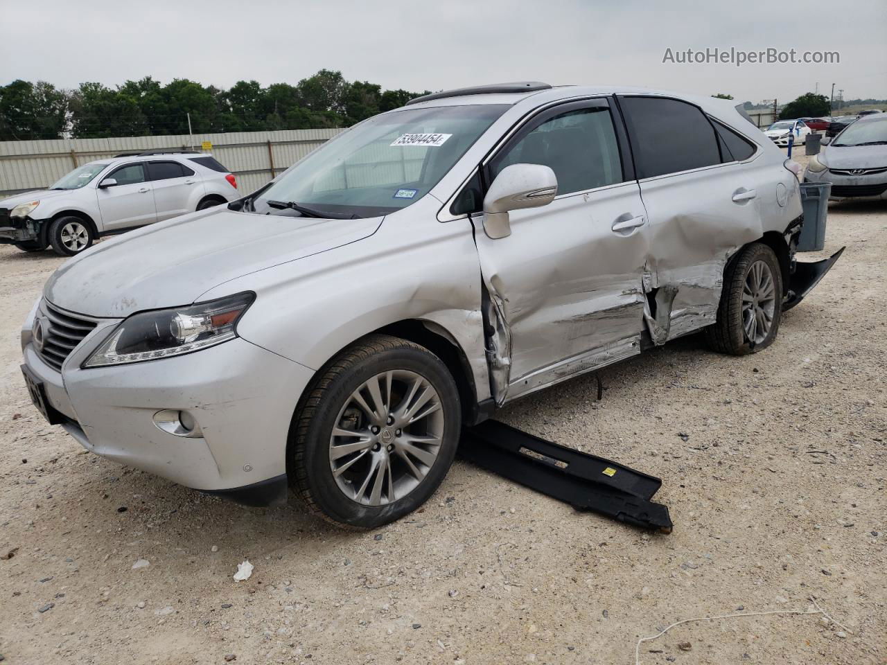 2013 Lexus Rx 450 Silver vin: JTJZB1BA1D2412609