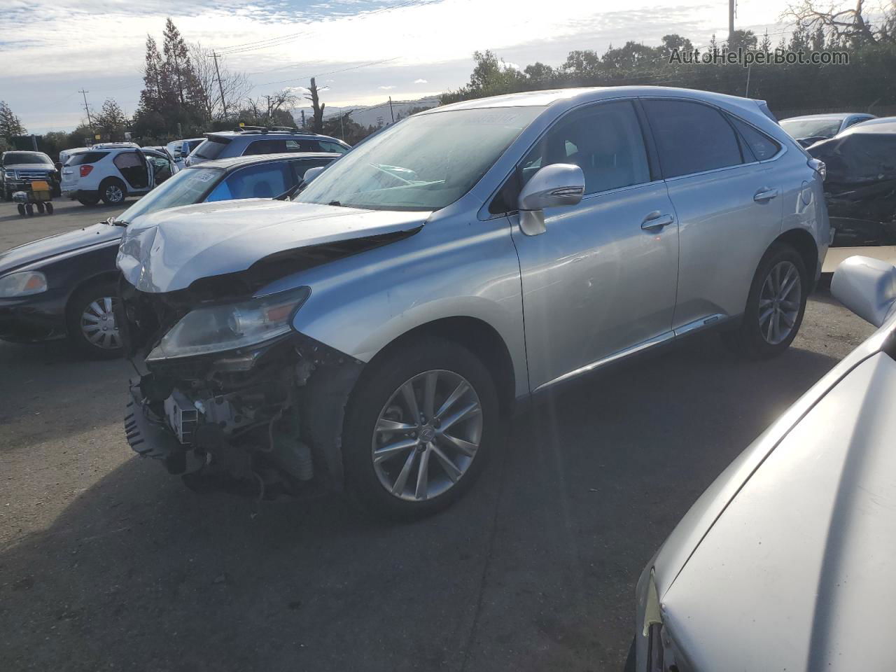 2013 Lexus Rx 450 Silver vin: JTJZB1BA7D2412811