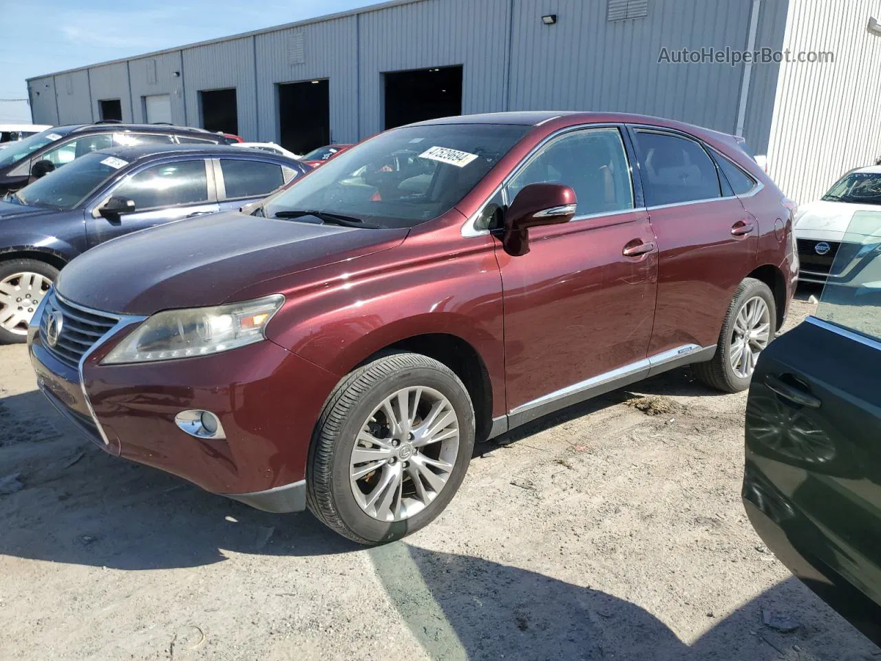 2013 Lexus Rx 450 Maroon vin: JTJZB1BA8D2007976