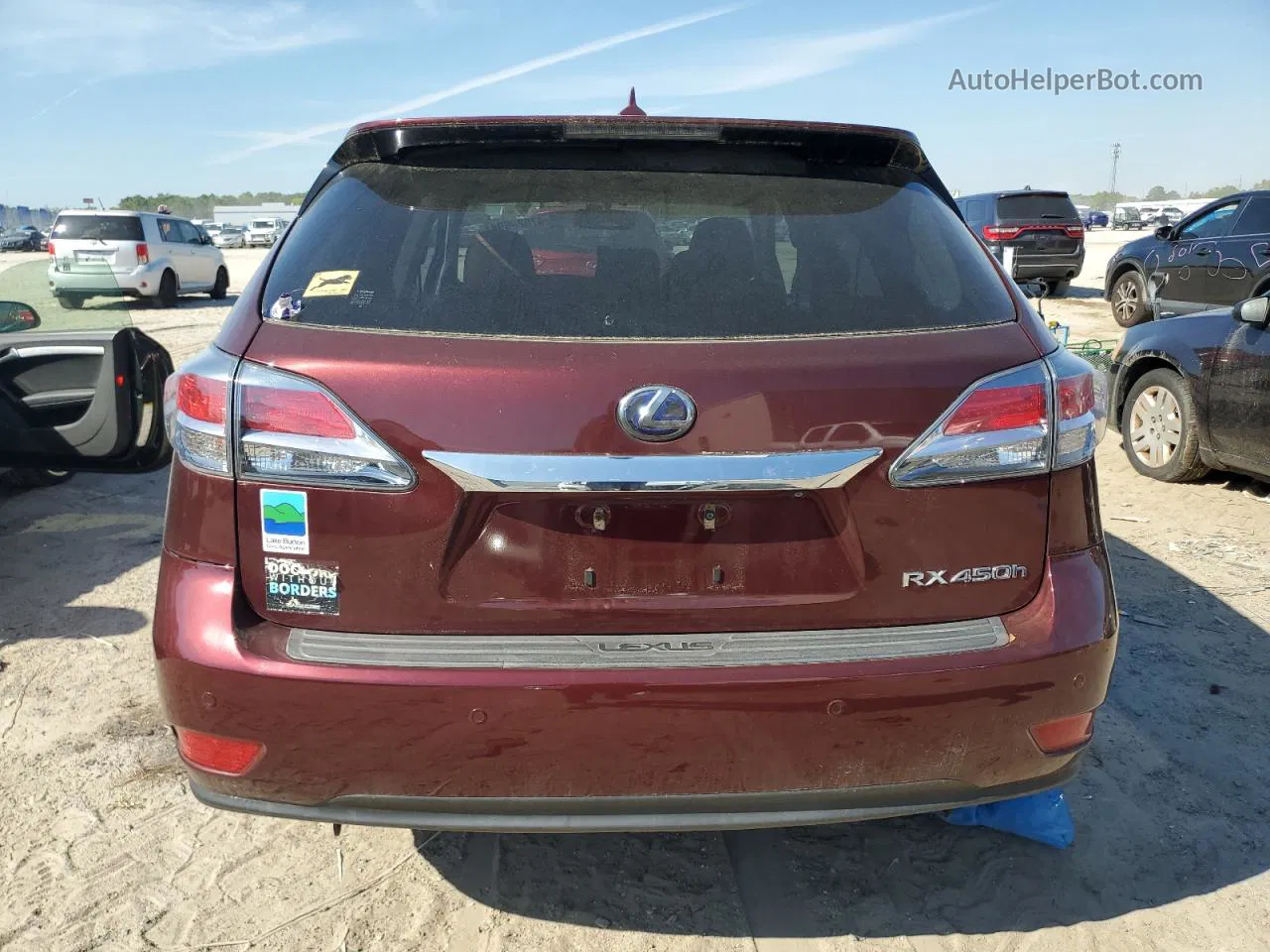 2013 Lexus Rx 450 Maroon vin: JTJZB1BA8D2007976