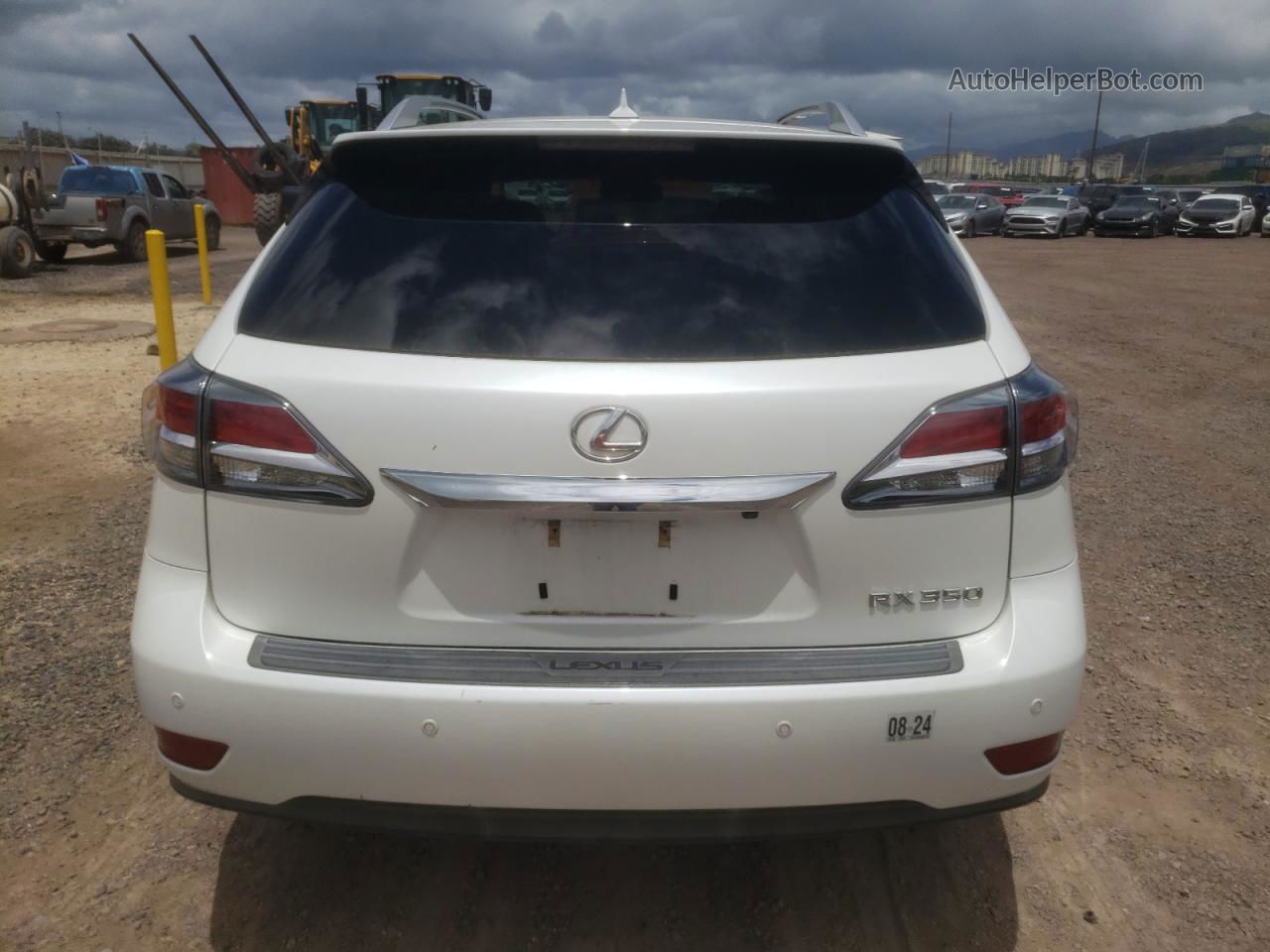 2013 Lexus Rx 350 White vin: JTJZK1BA0D2007745