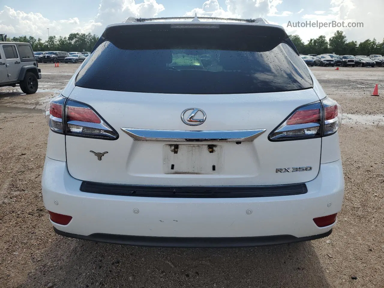 2013 Lexus Rx 350 White vin: JTJZK1BA5D2009328