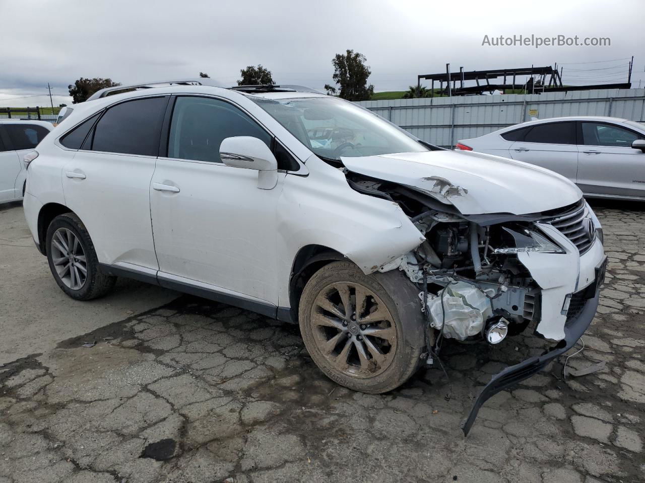 2015 Lexus Rx 350 White vin: JTJZK1BA5F2422871