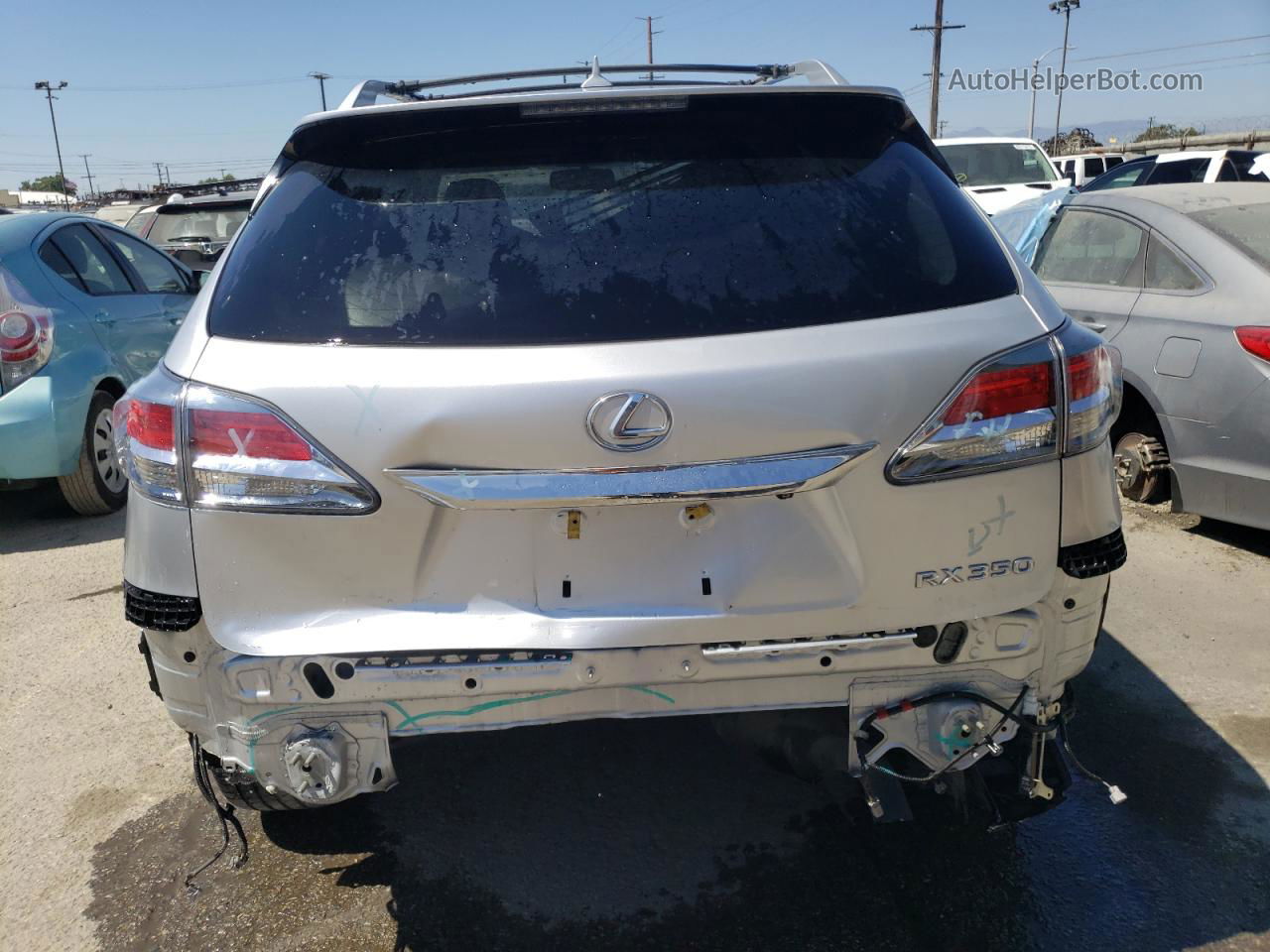 2013 Lexus Rx 350 Silver vin: JTJZK1BA6D2009726