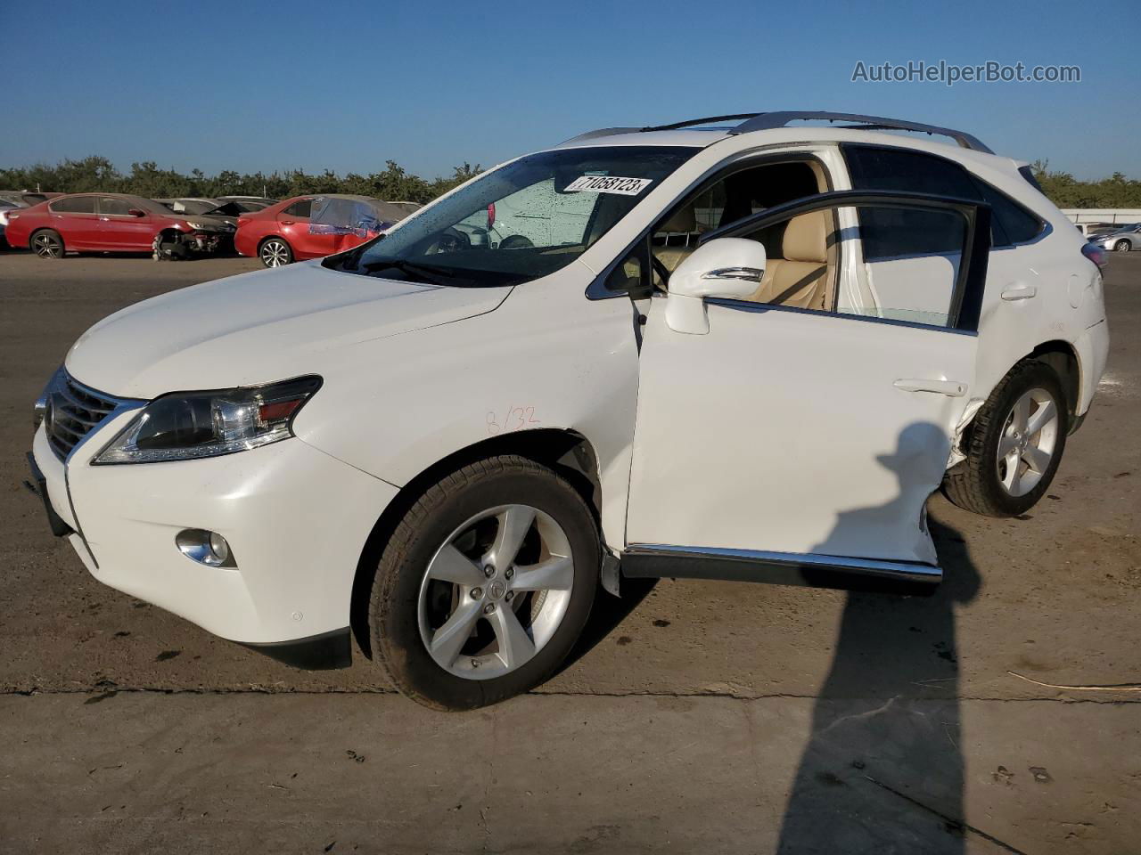 2015 Lexus Rx 350 White vin: JTJZK1BA7F2425058