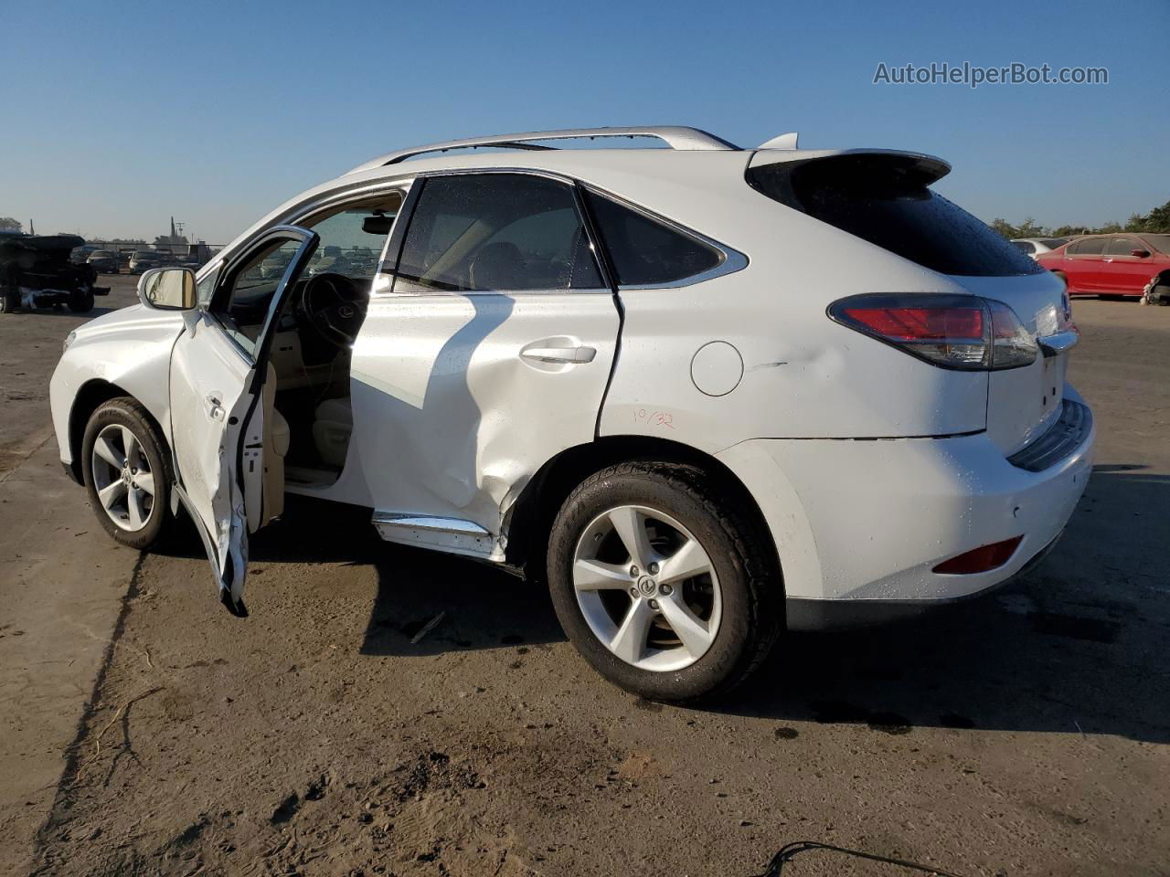 2015 Lexus Rx 350 White vin: JTJZK1BA7F2425058