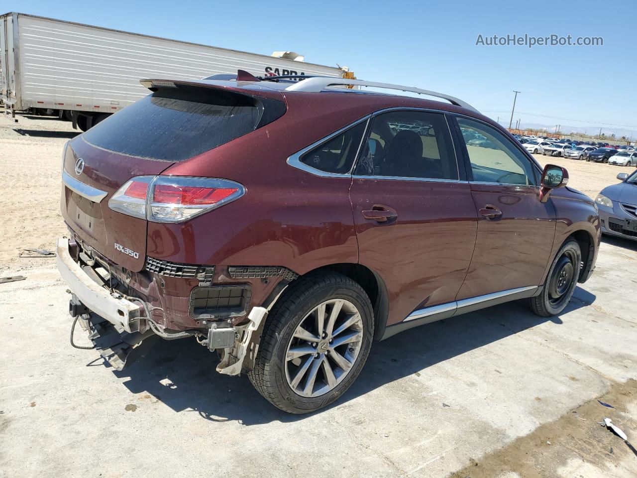 2015 Lexus Rx 350 Burgundy vin: JTJZK1BA9F2424820