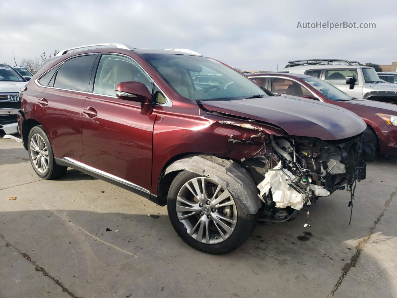 2013 Lexus Rx 350 Burgundy vin: JTJZK1BAXD2008269