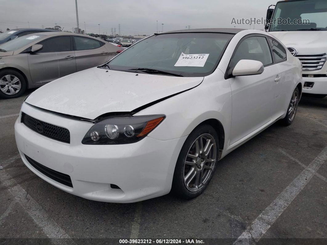 2008 Scion Tc   White vin: JTKDE167780244844