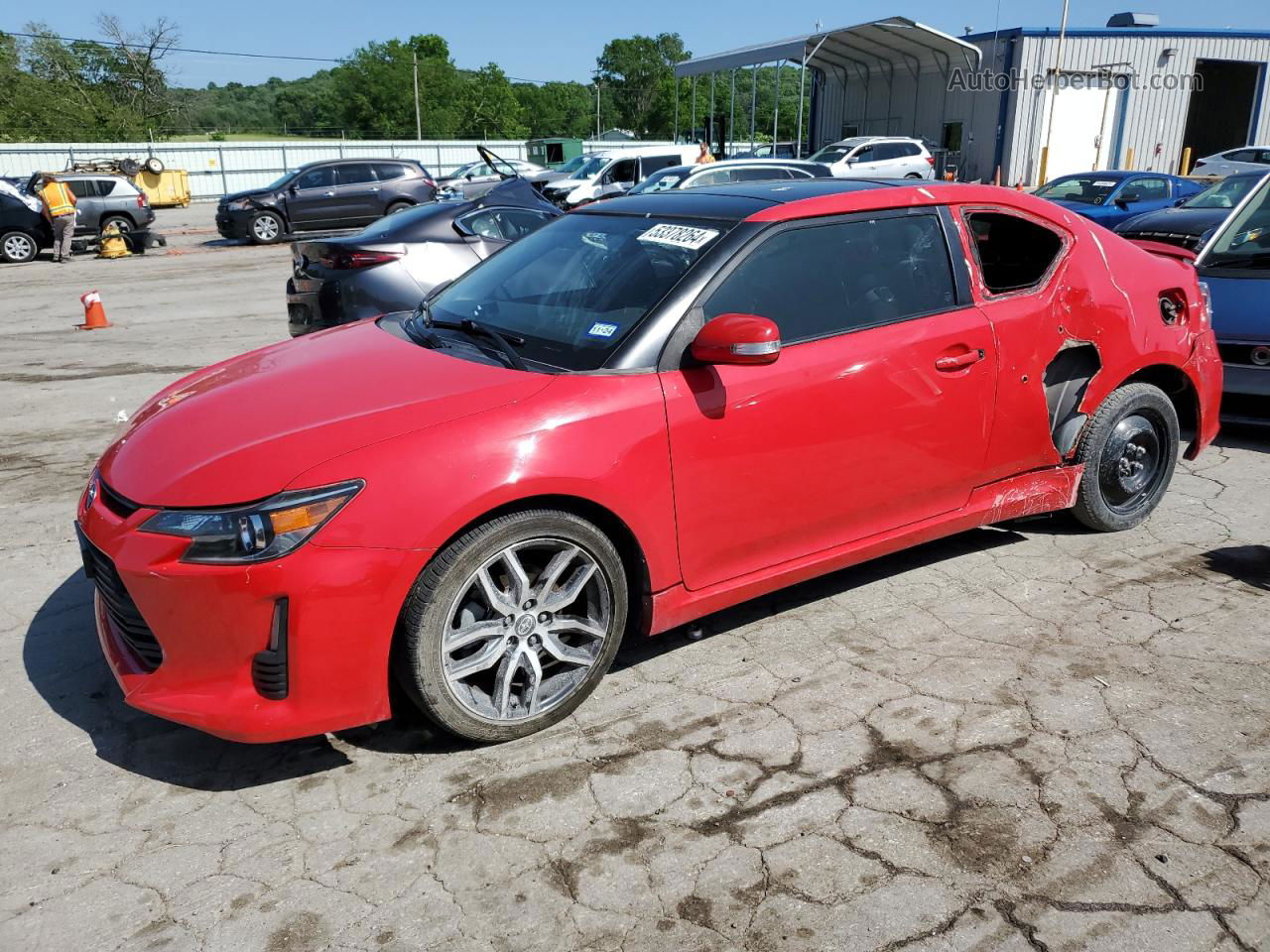 2015 Toyota Scion Tc Red vin: JTKJF5C71FJ013215