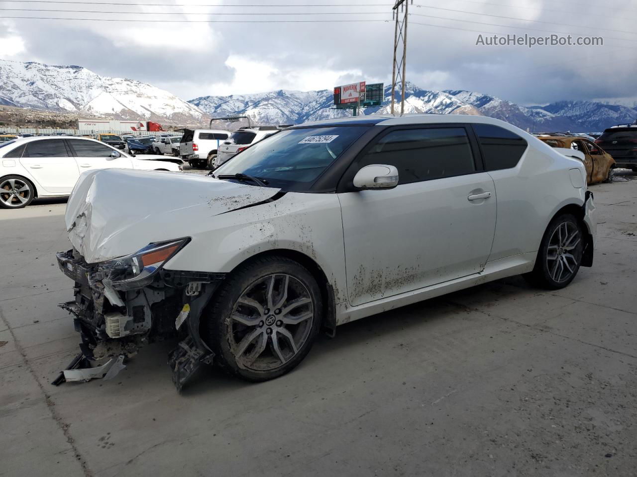 2015 Toyota Scion Tc  White vin: JTKJF5C72FJ010209