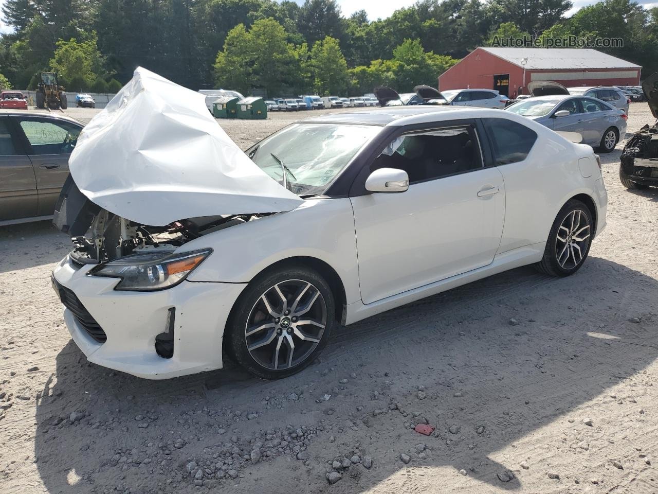 2015 Toyota Scion Tc  White vin: JTKJF5C75F3090318